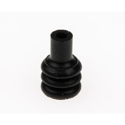 TE Connectivity Automotive Connector Seal Econoseal J Mark II Male Rubber Plug Black Nitrile Rubber 5x5x7.8mm 2822356-1