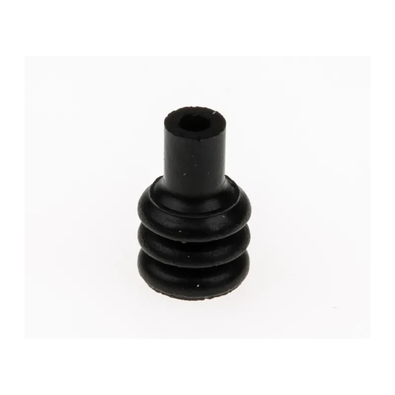 TE Connectivity Automotive Connector Seal Econoseal J Mark II Male Rubber Plug Black Nitrile Rubber 5x5x7.8mm 2822356-1