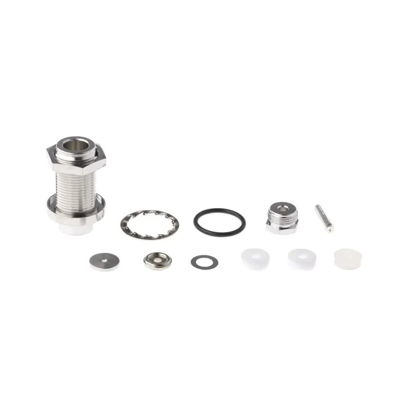 Telegartner N Series Coaxial Connector Panel Mount Female N Connector 50 Ω Straight Body Solder J01021H1003