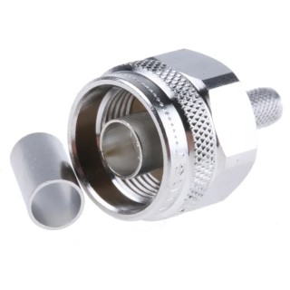 Telegartner N Series Coaxial Connector Cable Male N Connector, 50 Ω, Straight Body Crimp J01020A0119