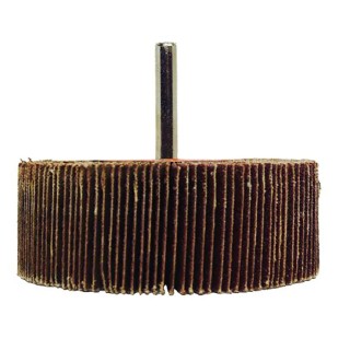 RS PRO Aluminium Oxide Abrasive Flap Wheel 80 mm Diameter, 30 mm Face Width, P120 Grit, 6 mm Shank, 6200 rpm 189-5755