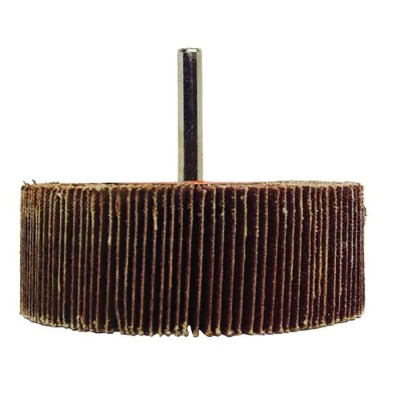 RS PRO Aluminium Oxide Abrasive Flap Wheel 80 mm Diameter, 30 mm Face Width, P120 Grit, 6 mm Shank, 6200 rpm 189-5755
