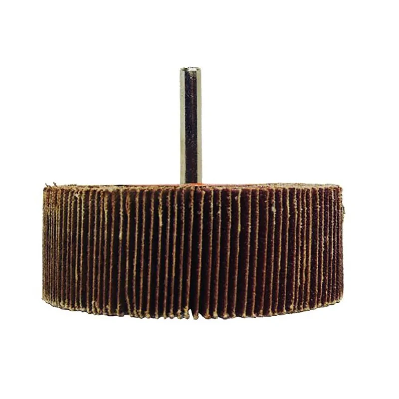 RS PRO Aluminium Oxide Abrasive Flap Wheel 80 mm Diameter, 30 mm Face Width, P120 Grit, 6 mm Shank, 6200 rpm 189-5755