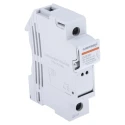 Mersen 32A Rail Mount Fuse Holder for 10 x 38 mm, 1P-Pole, Thermoplastic Case, 1 kV AC/DC, 690V AC G1062721 / CUS101