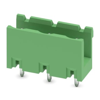 Phoenix Contact Pluggable Terminal Block 3-Contact 7.62 mm Pitch 1 Row 400V 12A Polyamide Housing 1766576