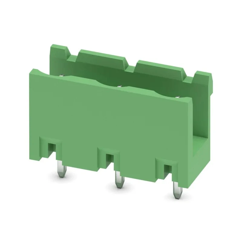 Phoenix Contact Pluggable Terminal Block 3-Contact 7.62 mm Pitch 1 Row 400V 12A Polyamide Housing 1766576