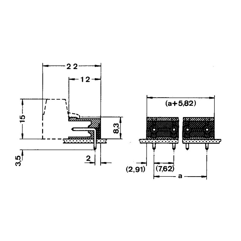 Phoenix Contact Pluggable Terminal Block 3-Contact 7.62 mm Pitch 1 Row 400V 12A Polyamide Housing 1766576