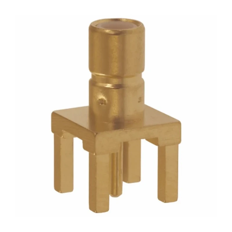 TE Connectivity SMB Series Coaxial Connector Through Hole Female, 50 Ω, Straight Body Solder 413990-1