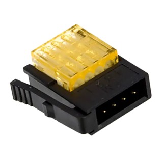 3M 4-Way IDC Connector Male for Cable, 1 Row 37104-B163-00E MB