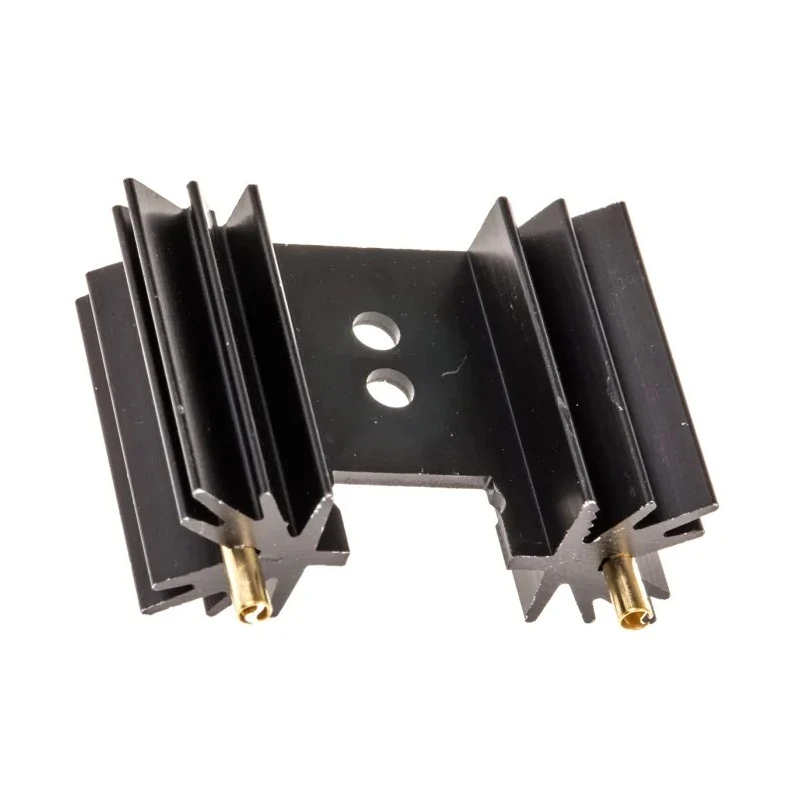 Fischer Elektronik Heatsink for PCB Components Black Anodised Aluminium Clip Mount 14°C/W SK104-25,4-STS-22