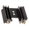 Fischer Elektronik Heatsink for PCB Components Black Anodised Aluminium Clip Mount 14°C/W SK104-25,4-STS-22