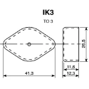 Fischer Elektronik Heatsink Isolation Cap for Use with TO 3 IK341/3