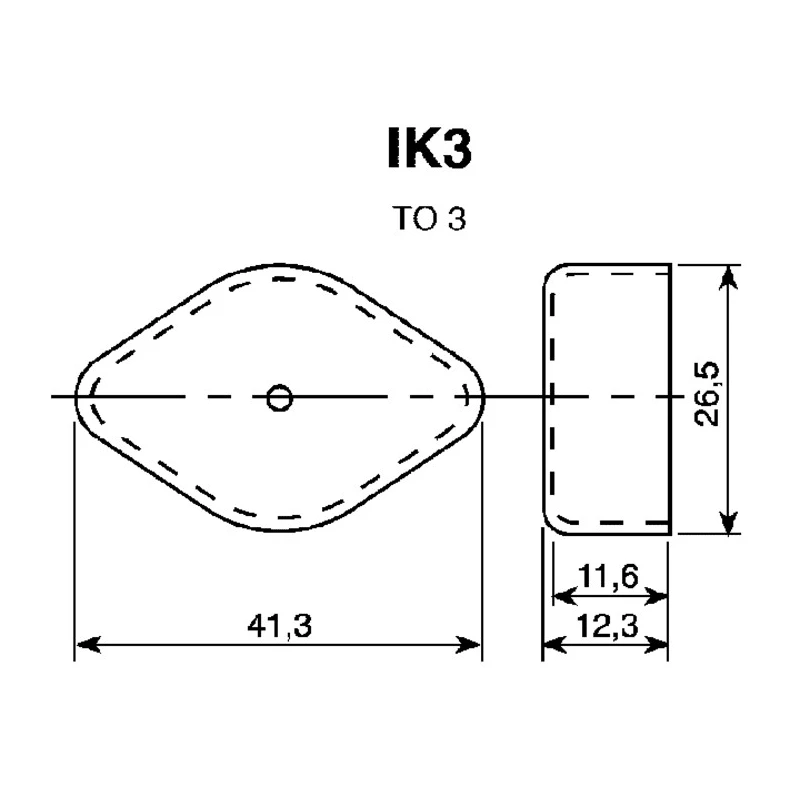 Fischer Elektronik Heatsink Isolation Cap for Use with TO 3 IK341/3