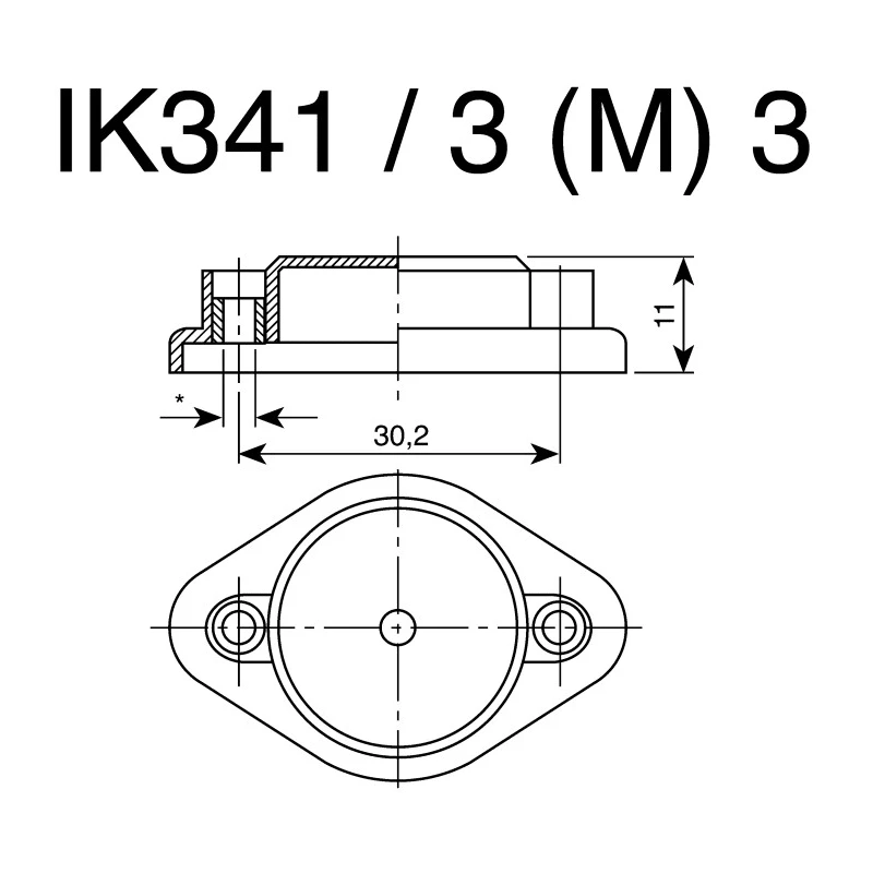 Fischer Elektronik Heatsink Isolation Cap for Use with TO 3 IK341/3