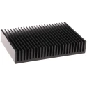 Fischer Elektronik Universal Rectangular Aluminium Heatsink Black Finish 27mm x 100mm x 150mm SK58-100-SA