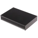 Fischer Elektronik Universal Rectangular Aluminium Heatsink Black Finish 27mm x 100mm x 150mm SK58-100-SA