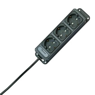 Kopp 1 m 3 Socket Extension Socket 16A 250V, Polyvinyl Chloride Jacket 127015013