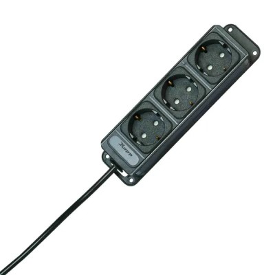 Kopp 1 m 3 Socket Extension Socket 16A 250V, Polyvinyl Chloride Jacket 127015013