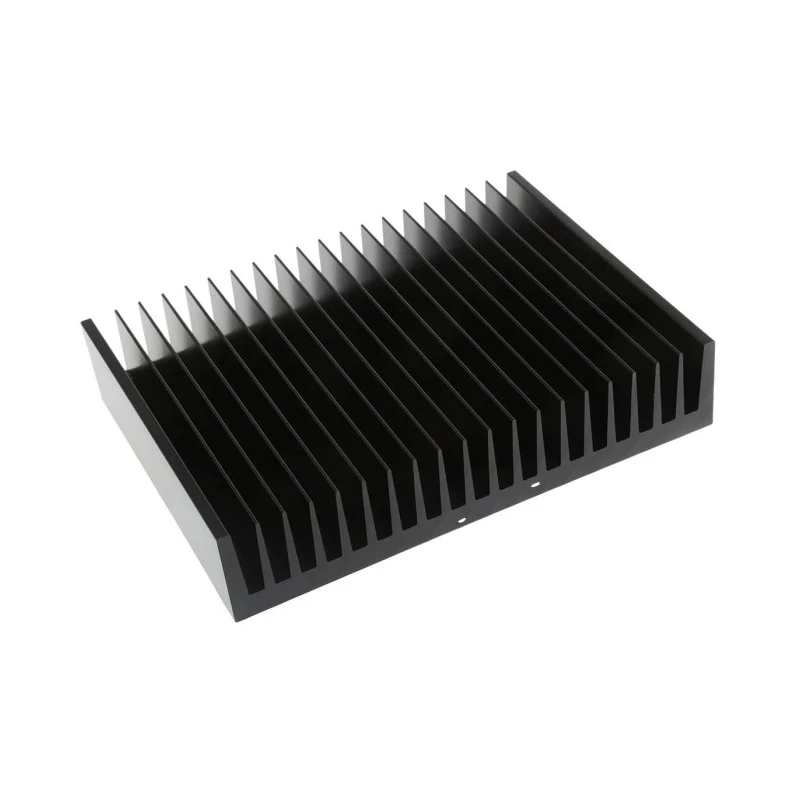 Fischer Elektronik Heatsink Universal Rectangular Aluminium Black Anodised 40 mm Height 150 mm Length 200 mm SK47-150-SA