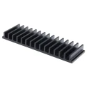 Fischer Elektronik Heatsink for PCBs Black Anodised 15 mm x 50 mm x 159 mm 2.5°C/W SK44-50-SA