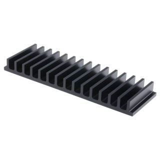 Fischer Elektronik Heatsink for PCBs Black Anodised 15 mm x 50 mm x 159 mm 2.5°C/W SK44-50-SA