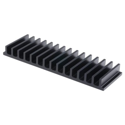 Fischer Elektronik Heatsink for PCBs Black Anodised 15 mm x 50 mm x 159 mm 2.5°C/W SK44-50-SA