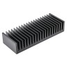 Fischer Elektronik Heatsink Universal Rectangular Aluminium 75mm Length 200mm Width 40mm Height Black Anodised SK47-75-SA