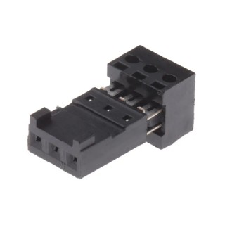 Wurth Elektronik 3-Way IDC Connector Female for Cable, 1 Row, 3A, 500V AC, Right Angle, Tin Plated 661003151922