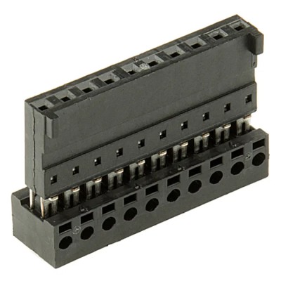 Stelvio Kontek 10-Way IDC Connector Female for Cable, 1 Row, 500V AC, 3A, Right Angle 661010151922