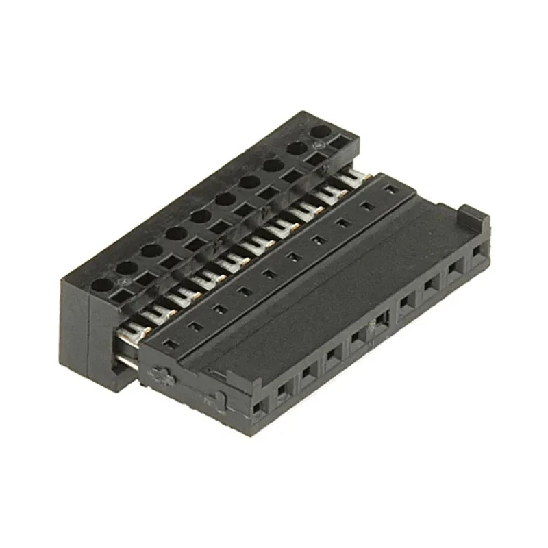 Stelvio Kontek 10-Way IDC Connector Female for Cable, 1 Row, 500V AC, 3A, Right Angle 661010151922