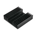Fischer Elektronik Heatsink 1.5°C/W Thermal Resistance Aluminium Black Finish 25 mm Height 100 mm Length 97 mm SK04-100-SA