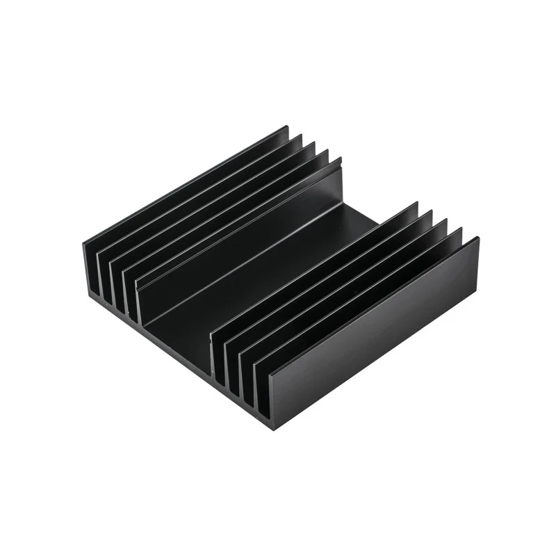 Fischer Elektronik Heatsink 1.5°C/W Thermal Resistance Aluminium Black Finish 25 mm Height 100 mm Length 97 mm SK04-100-SA