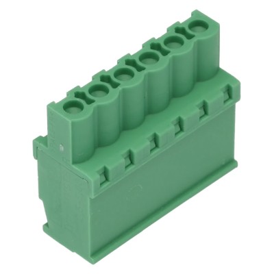 Phoenix Contact MVSTBR 2.5/6-ST-5.08 Series Pluggable Terminal Block, 6-Contact, 5.08 mm Pitch, 12A, 630V, Nylon 1792281