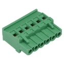 Phoenix Contact MVSTBR 2.5/6-ST-5.08 Series Pluggable Terminal Block, 6-Contact, 5.08 mm Pitch, 12A, 630V, Nylon 1792281