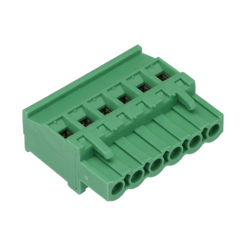 Phoenix Contact MVSTBR 2.5/6-ST-5.08 Series Pluggable Terminal Block, 6-Contact, 5.08 mm Pitch, 12A, 630V, Nylon 1792281