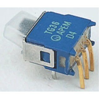 APEM PCB Slide Switch SPST Latching Thermoplastic 400mA 20V DC AC TG36W000050