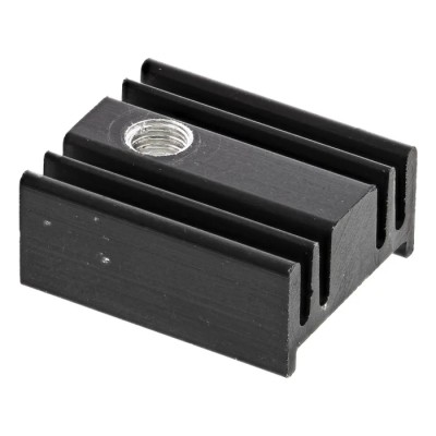 Fischer Elektronik Heatsink Black Anodised Aluminium for 5HWDLQLQJ VSULQJV IRU WUDQVLVWRUV 38.5°C/W Thermal SK95-15 SOT 32 S