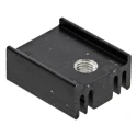 Fischer Elektronik Heatsink Black Anodised Aluminium for 5HWDLQLQJ VSULQJV IRU WUDQVLVWRUV 38.5°C/W Thermal SK95-15 SOT 32 S