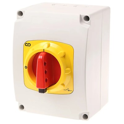 Craig & Derricott 3-Pole Base Isolator Switch IP65, 63A, 30 kW 