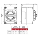 Craig & Derricott 3-Pole Base Isolator Switch IP65, 63A, 30 kW 