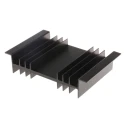 Fischer Elektronik Heatsink Guide Rails For PCBs Mounting Parts, Aluminium, Black Anodised, 2.5°C/W Thermal SK01-75-SA