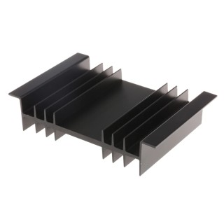Fischer Elektronik Heatsink Guide Rails For PCBs Mounting Parts, Aluminium, Black Anodised, 2.5°C/W Thermal SK01-75-SA