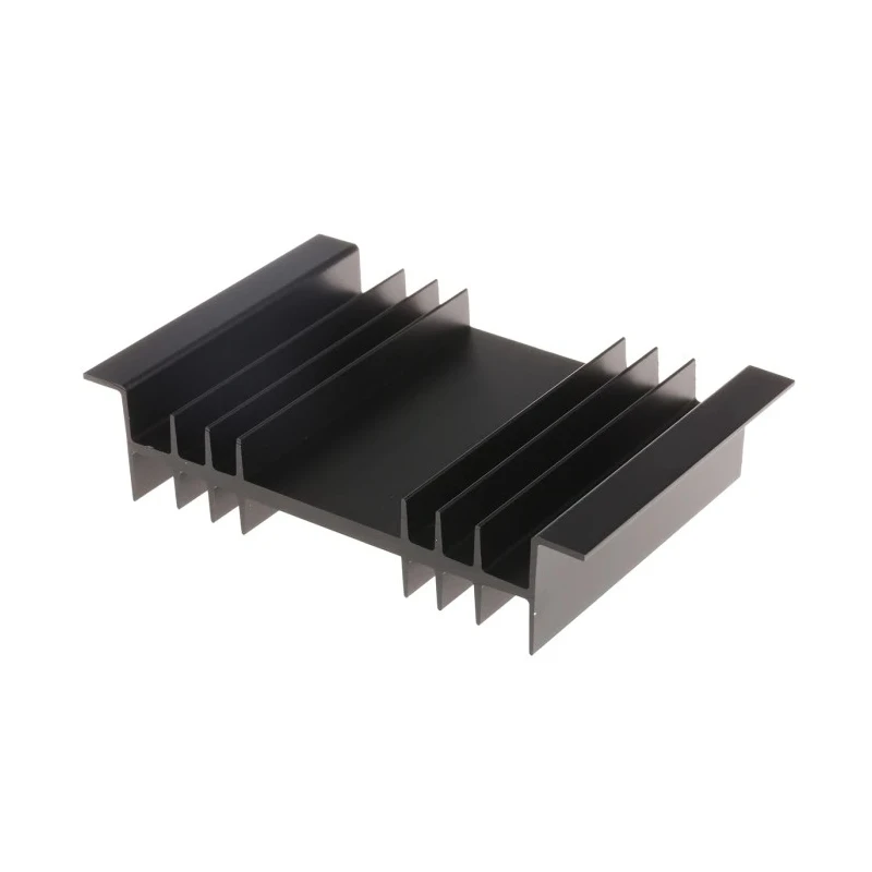 Fischer Elektronik Heatsink Guide Rails For PCBs Mounting Parts, Aluminium, Black Anodised, 2.5°C/W Thermal SK01-75-SA