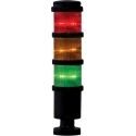 RS PRO Amber, Green, Red LED Signal Tower 3 Lights 240V AC/DC Ring Mount MLI007-04