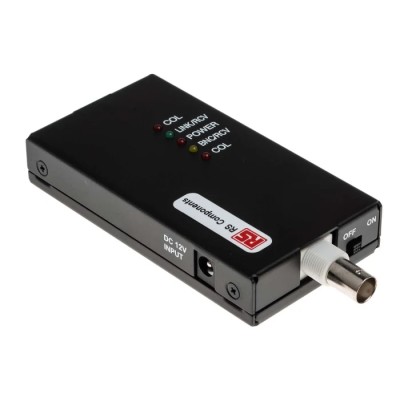 RS PRO Ethernet to BNC Ethernet Media Converter Adapter 12 V dc Power 10Mbps RJ45 to BNC RJ45