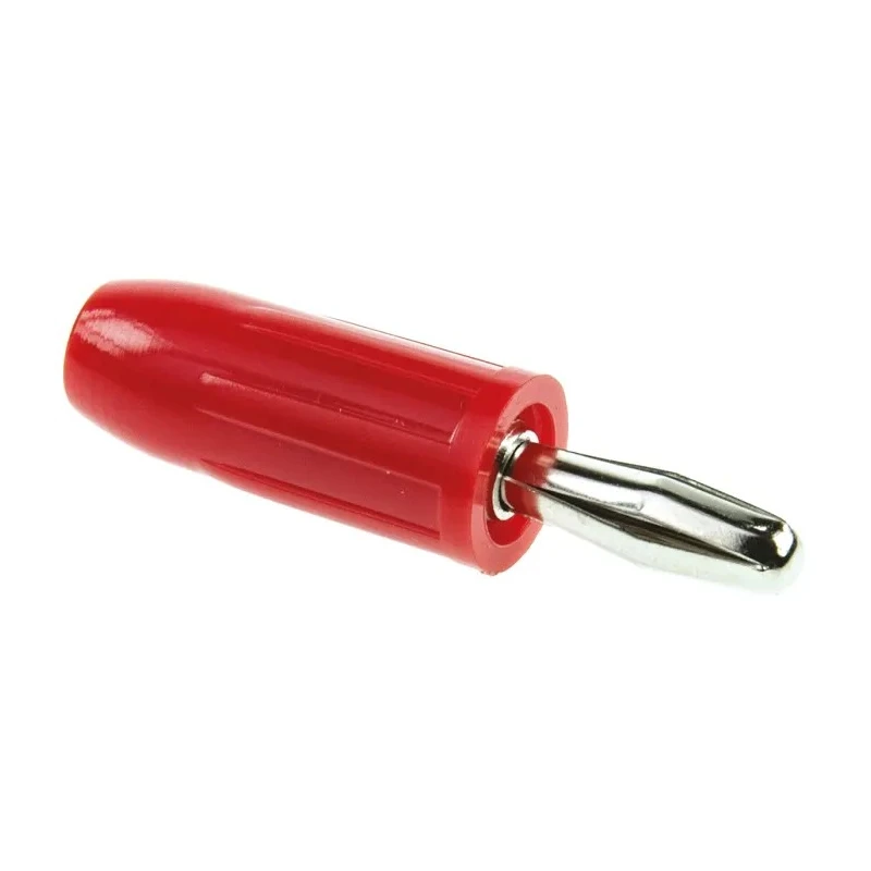 Mueller Electric Red Male Banana Plug 4 mm Connector 15A Nickel Plating BU-00246-2