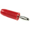 Mueller Electric Red Male Banana Plug 4 mm Connector 15A Nickel Plating BU-00246-2