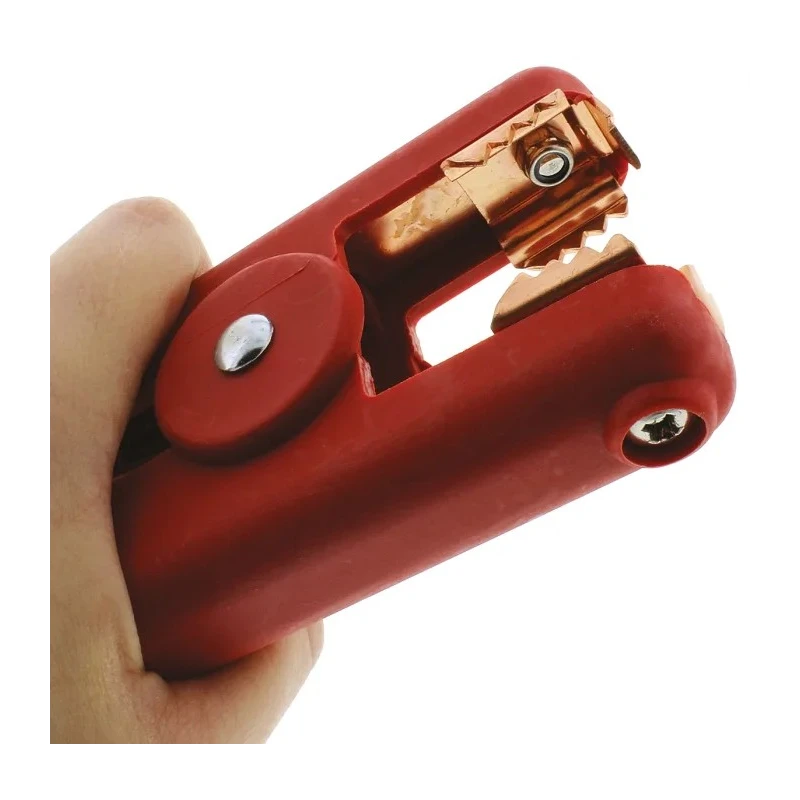 Mueller Electric Red Insulated Crocodile Clip Copper Contact 300A Current BU-102BK-2