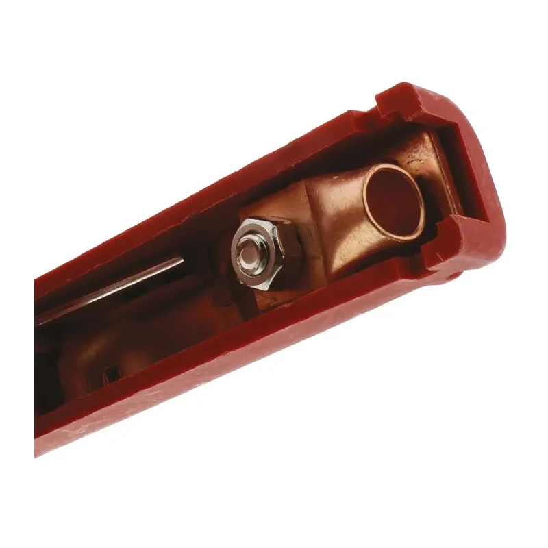 Mueller Electric Red Insulated Crocodile Clip Copper Contact 300A Current BU-102BK-2