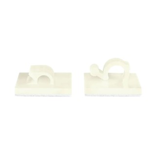 HellermannTyton Natural Polyamide 66 Self-Adhesive Cable Clip, 25mm x 25mm x 16.5mm, 13mm Max. Bundle 151-13021 RA13-PA66-NA